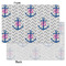 Monogram Anchor Tissue Paper - Heavyweight - Small - Front & Back