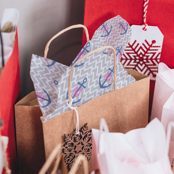 Monogram Anchor Tissue Paper - In Gift Bag