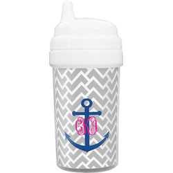 Monogram Anchor Toddler Sippy Cup (Personalized)