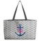 Monogram Anchor Tote w/Black Handles - Front View