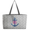 Monogram Anchor Beach Totes Bag - w/ Black Handles