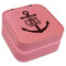 Monogram Anchor Travel Jewelry Boxes - Leather - Pink - Angled View