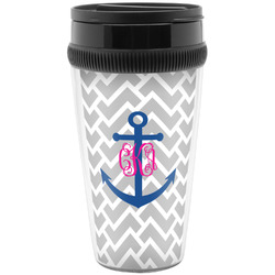 Monogram Anchor Acrylic Travel Mug without Handle (Personalized)