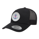 Monogram Anchor Trucker Hat - Black