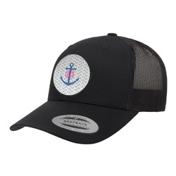 Monogram Anchor Trucker Hat - Black