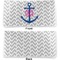 Monogram Anchor Vinyl Check Book Cover - Front and Back