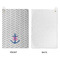 Monogram Anchor Waffle Weave Golf Towel - Approval