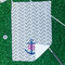 Monogram Anchor Waffle Weave Golf Towel - In Context