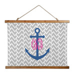 Monogram Anchor Wall Hanging Tapestry - Wide