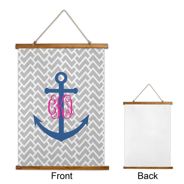 Monogram Anchor Wall Hanging Tapestry - Portrait - APPROVAL