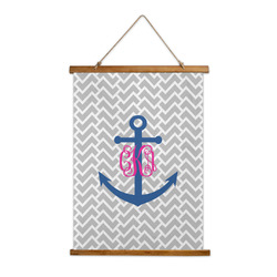 Monogram Anchor Wall Hanging Tapestry - Tall