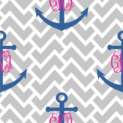 Monogram Anchor Wallpaper & Surface Covering (Water Activated 24"x 24" Sample)