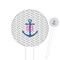Monogram Anchor Round Plastic Food Picks