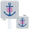 Monogram Anchor White Plastic Stir Stick - Double Sided - Approval