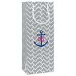 Monogram Anchor Wine Gift Bags