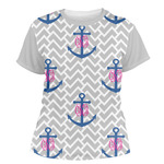 Monogram Anchor Women's Crew T-Shirt (Personalized)