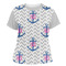 Monogram Anchor Womens Crew Neck T Shirt - Main