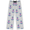 Monogram Anchor Womens Pajama Pants - S (Personalized)