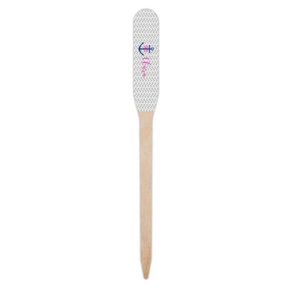 Monogram Anchor Wooden Food Pick - Paddle - Single Pick