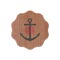 Monogram Anchor Wooden Sticker Medium Color - Main