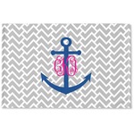 Monogram Anchor Woven Mat (Personalized)