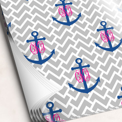 Monogram Anchor Wrapping Paper Sheets