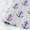 Monogram Anchor Wrapping Paper Rolls- Main