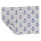 Monogram Anchor Wrapping Paper Sheet - Double Sided - Folded