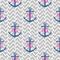 Monogram Anchor Wrapping Paper Square