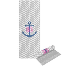 Monogram Anchor Yoga Mat - Printable Front and Back (Personalized)