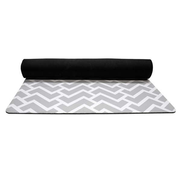 Monogram Anchor Yoga Mat Rolled up Black Rubber Backing
