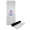 Monogram Anchor Yoga Mat with Black Rubber Back Full Print View