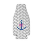Monogram Anchor Zipper Bottle Cooler