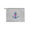 Monogram Anchor Zipper Pouch - Small - 8.5"x6" (Personalized)
