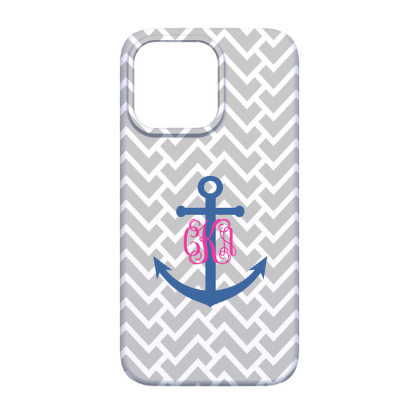 Monogram Anchor iPhone 13 Case - Back