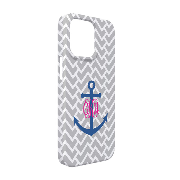 Custom Monogram Anchor iPhone Case - Plastic - iPhone 13 Pro