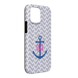 Monogram Anchor iPhone Case - Rubber Lined - iPhone 13 Pro Max