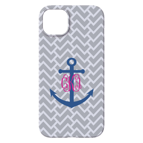 Monogram Anchor iPhone 14 Plus Case - Back
