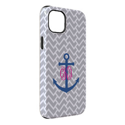 Monogram Anchor iPhone Case - Rubber Lined - iPhone 14 Plus
