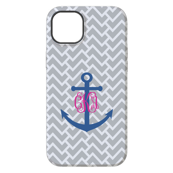 Monogram Anchor iPhone 14 Plus Tough Case - Back
