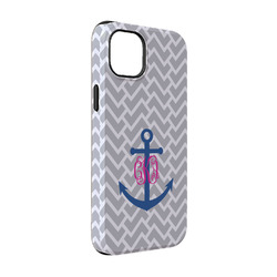 Monogram Anchor iPhone Case - Rubber Lined - iPhone 14 Pro
