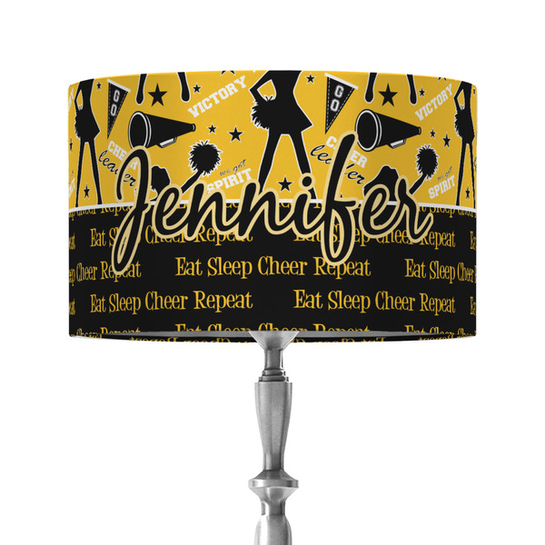 Cheer 12" Drum Lampshade - ON STAND (Fabric)