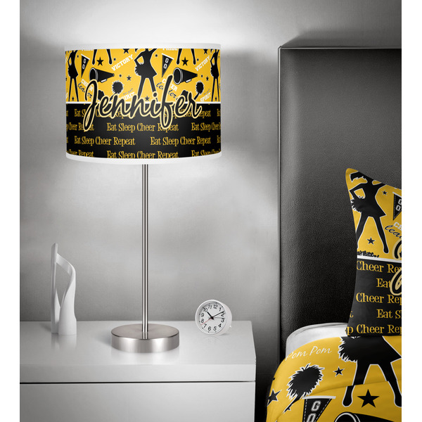 Cheer 13 inch drum lamp shade - in room