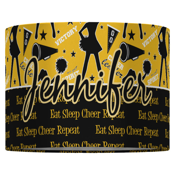 Cheer 16" Drum Lampshade - FRONT (Fabric)