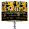 Cheer 16" Drum Lampshade - ON STAND (Fabric)