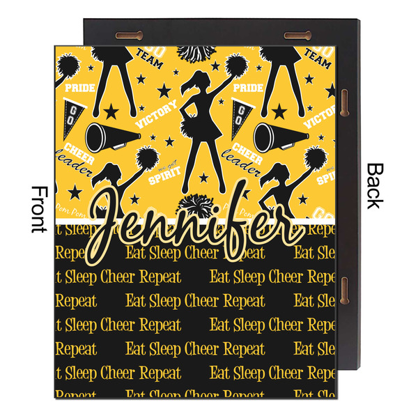 Cheer 16x20 Wood Print - Front & Back View