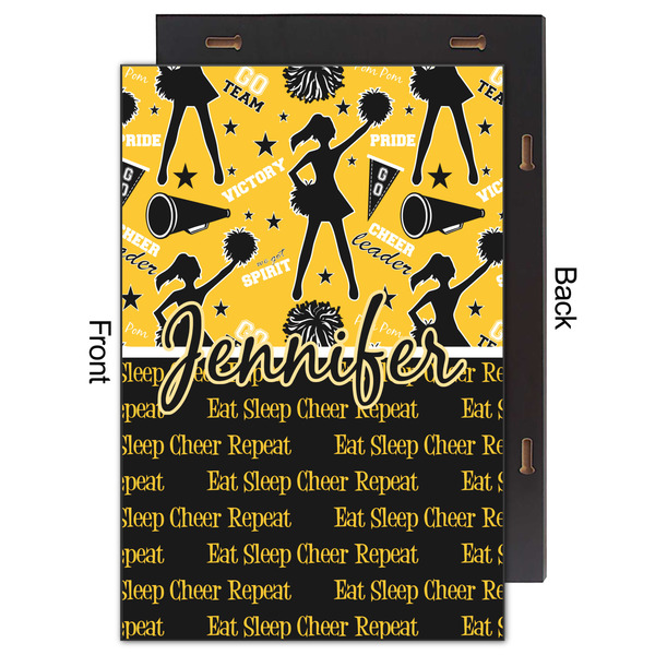 Cheer 20x30 Wood Print - Front & Back View