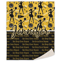 Cheer Sherpa Throw Blanket - 50"x60" (Personalized)