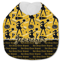 Cheer Jersey Knit Baby Bib w/ Name or Text