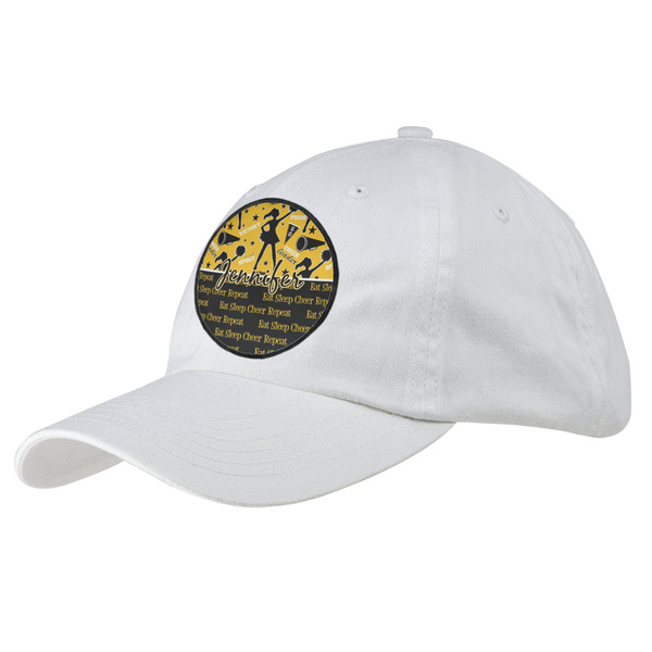 Custom Cheer Baseball Cap - White (Personalized)